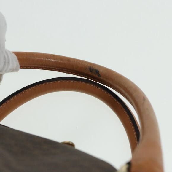 CELINE Macadam Canvas Boston Bag Pvc Leather Brown - Picture 9 of 13